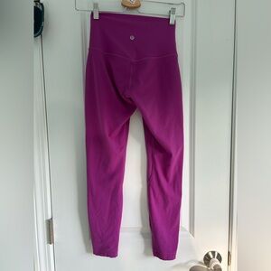 Lululemon 25” double lined align purple leggings
